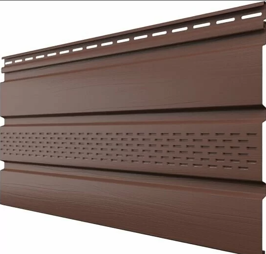 софит частично перфорированный каштан, 3000х340мм, 0,924м2