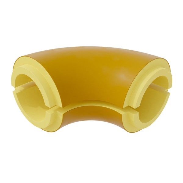 отвод ппу d560*50мм с покрытием стеклопластик 45*