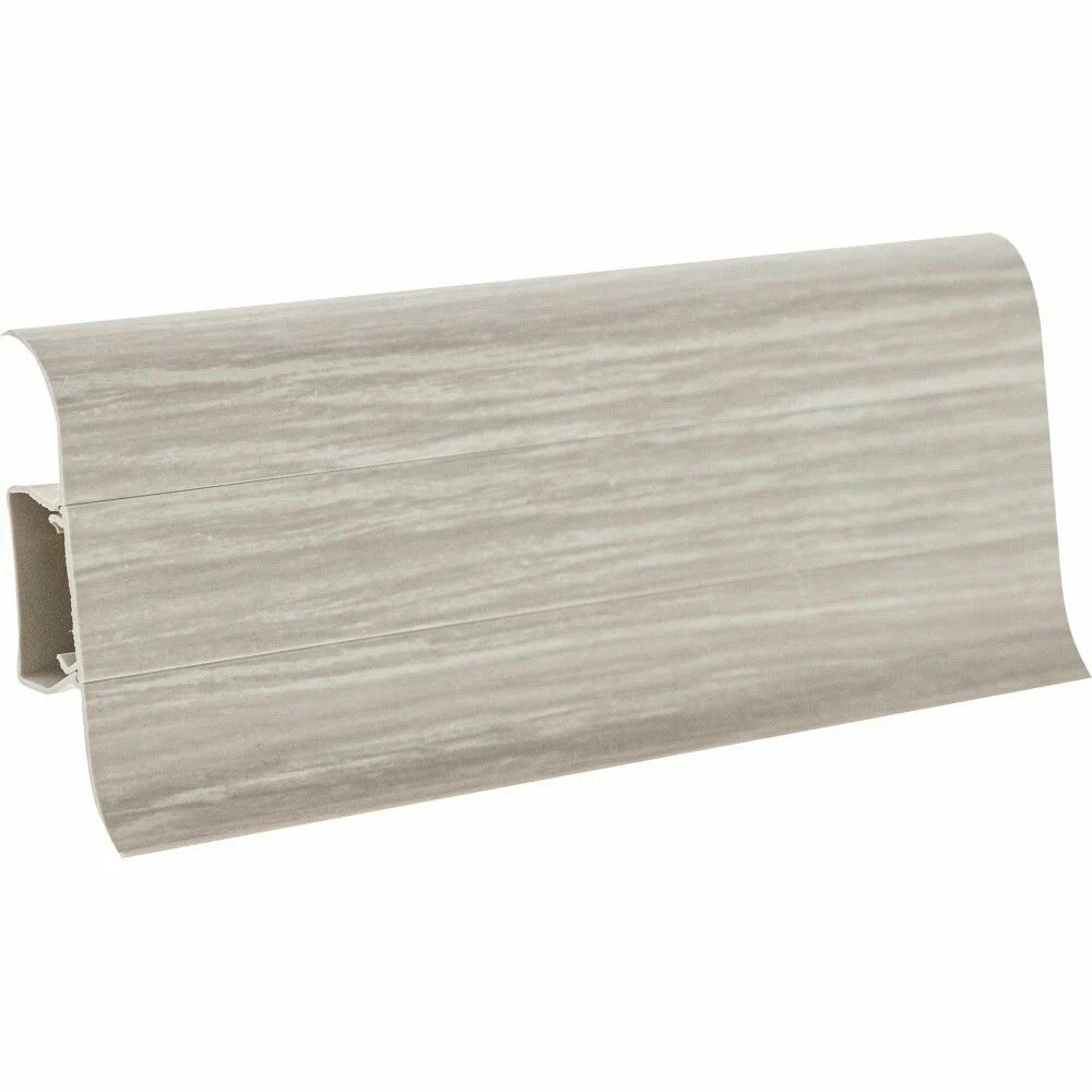 плинтус пвх с к/к rico leo 112 ясень серый 56х22х2500мм/40 шт