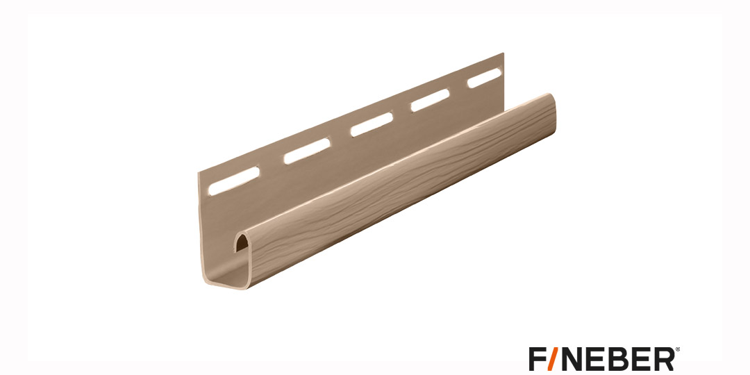 j-профиль к сайдингу сакура fineber, 3000х38х20мм