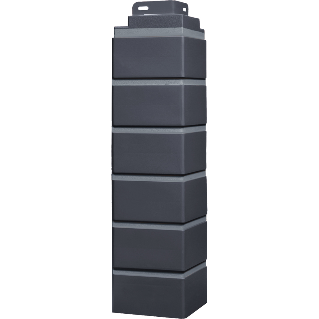 наружный угол к фасадным панелям fineber кирпич клинкер (графит) 438*119*119мм/10шт/