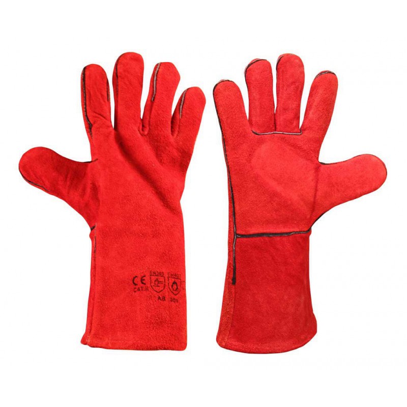 краги спилковые зима утепленные "трек-зима" 12пар/упак