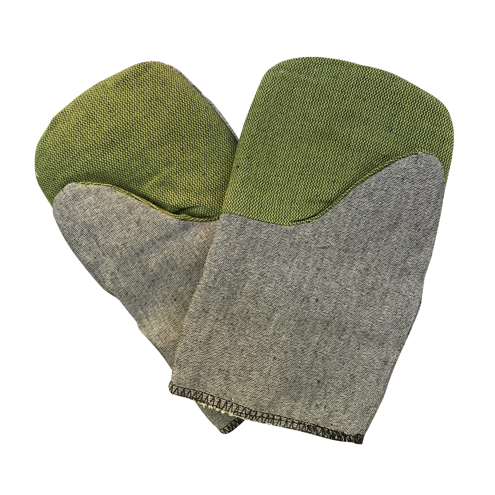 рукавицы зима на ватине с наладонником брезент(диагональ/брезент/ватин/бязь1слой)(5пар/упак)