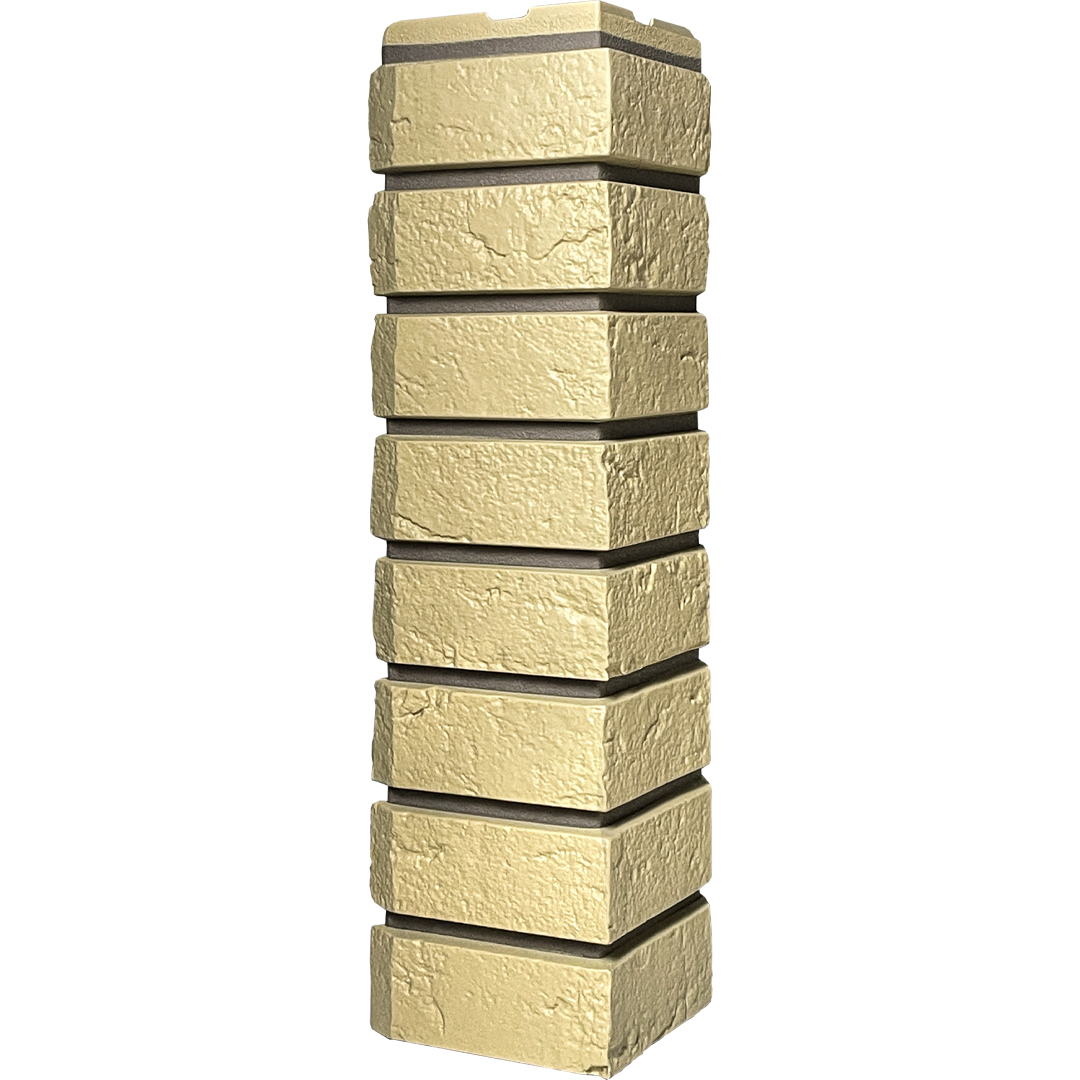 наружный угол к фасадным панелям fineber кирпич баварский (песочный) 570*150*150мм/9шт/