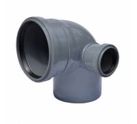 отвод 87,5гр d110 с правым выходом d50/30/1