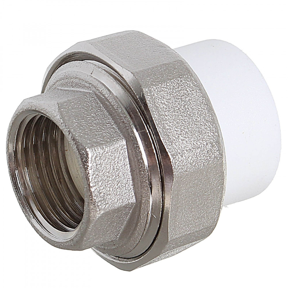 муфта комбинированная разъемная (американка) ppr нр 25х1/2" 140/10