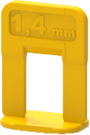 зажим свп "ворота"1,4мм желтый 100шт (15шт/30шт/60шт) (559-1100)