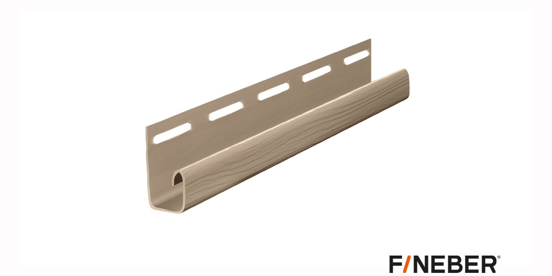 j-профиль к сайдингу сандал fineber, 3000х38х20мм