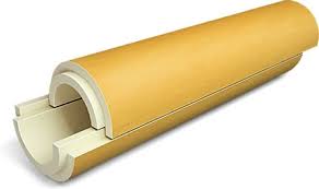 скорлупа ппу d630*50мм с покрытием стеклопластик (1пог.м=2 полуцилиндра)