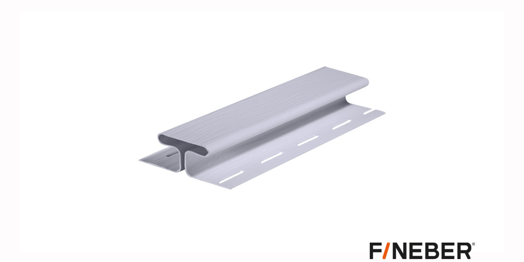 h-профиль соединительный серо-голубой fineber, 3000х76х25мм