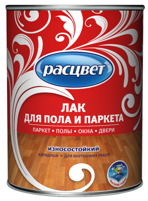 лак "расцвет" для пола и паркета алкидный 1,9 кг/6