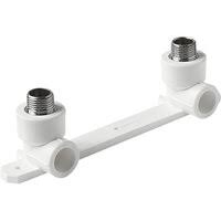 угол установочный с креп. двойной ppr нр 25х1/2" 18/6