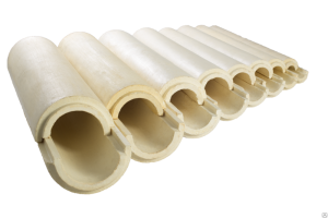 скорлупа ппу d133*40мм без покрытия (1пог.м=2 полуцилиндра)