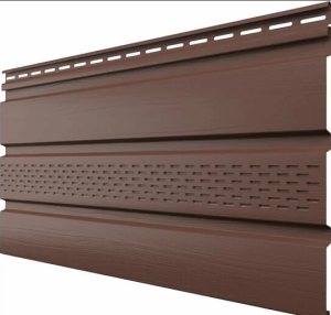 софит частично перфорированный каштан, 3000х340мм, 0,924м2
