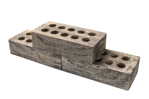 кирпич лицевой пустотелый гиперпрессованный, желто-черный, 250х120х65 мм, паллета=300 шт