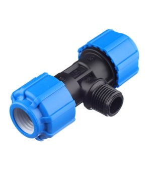 тройник компрессионный нр пнд, 32х3/4"х32 мм