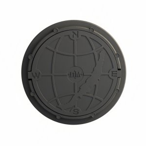 люк полимерный "лм", серый