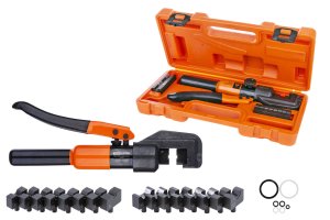 пресс-клещи гидравлические пгрс-70 с набором матриц (4-70 мм2), 9 штук, мастерэлектрик tdm