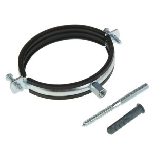 хомут трубы металл 1/2" (20-25) (в комплекте дюбель, шпилька)/130