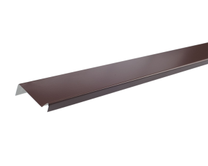 планка примыкания shinglas полиэстр 20*45*15*10 длина 2000мм ral8017 коричневый