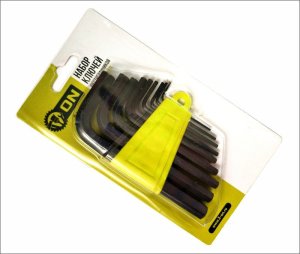 набор ключей - шестигранников on  1,5-10мм, 9шт., сr-v (12шт/уп)