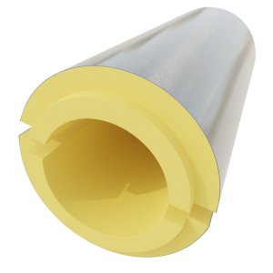 скорлупа ппу d48*30мм с покрытием сталь оцинков. (1пог.м=2 полуцилиндра)