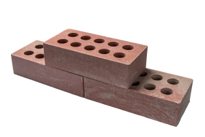 кирпич лицевой пустотелый гиперпрессованный, красно-серый, 250х120х65 мм, паллета=300 шт