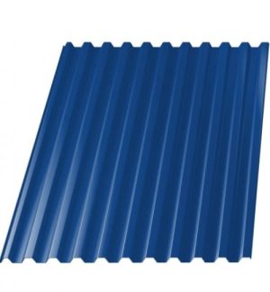 профлист с21 сигнально синий (ral 5005) 1050х6000х0,4мм (6,3м2)