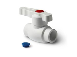кран полипропиленовый полнопроходной гор. вода  ppr 32 20/1