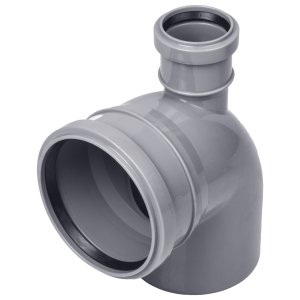 отвод 87,5гр d110 с фронтальным выходом d50 (фронт-вверх)/30/1