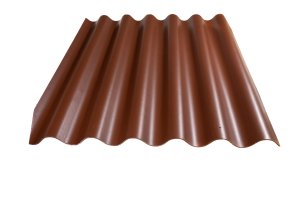 шифер "волнаколор", шоколадный