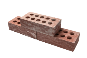 кирпич лицевой пустотелый гиперпрессованный, красно-белый, 250х120х65 мм, паллета=300 шт