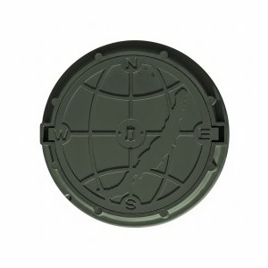 люк полимерный "л", зеленый